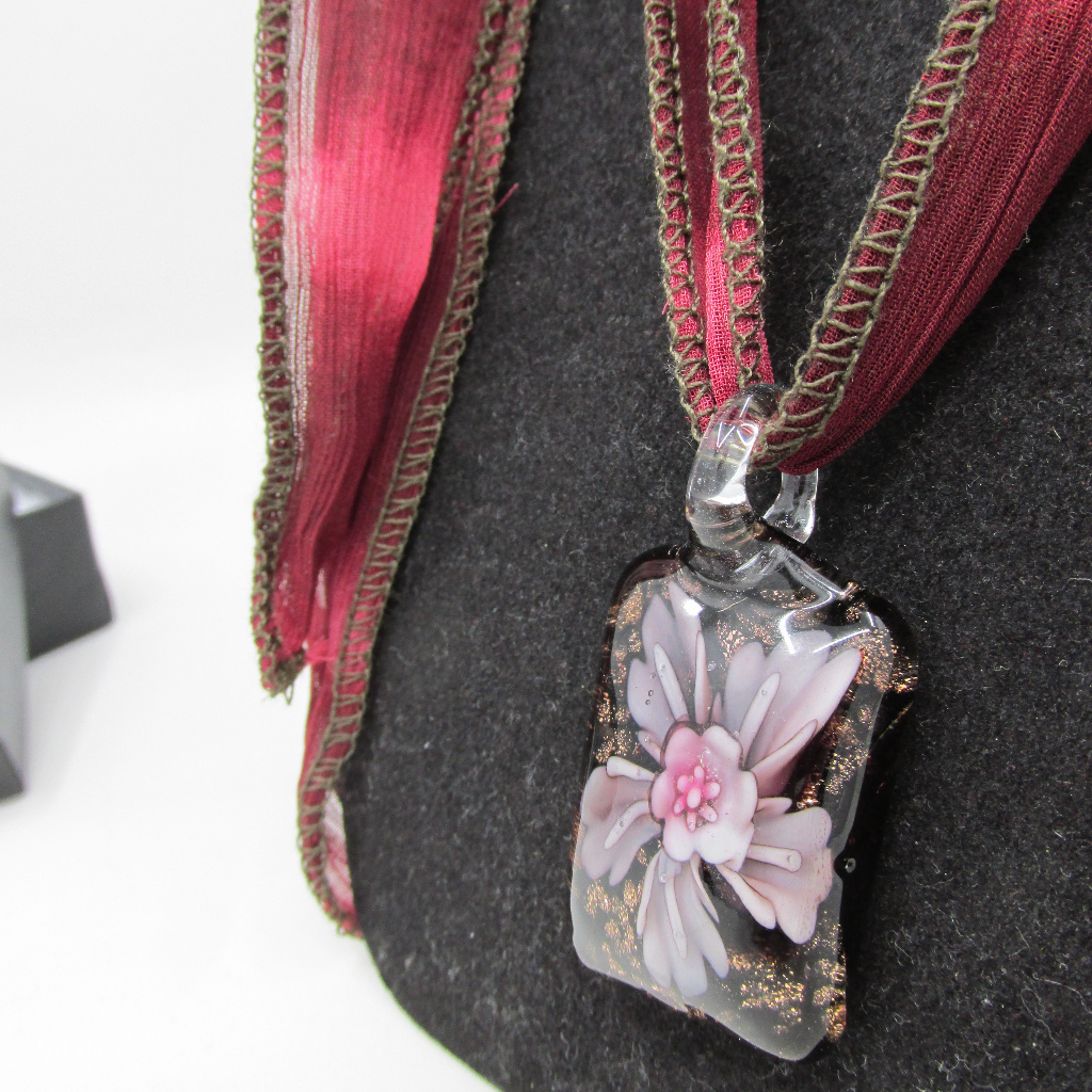 Murano Glass Floral Necklace
